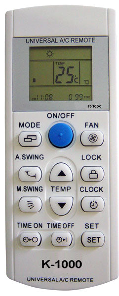 KAL K-1000 Multi remote control for air conditioners with 1000 codes 