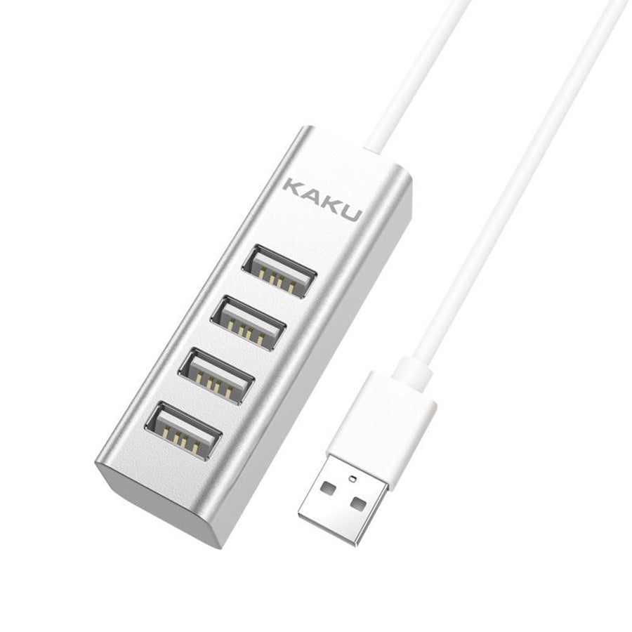 KSC-383/SILVER 4-PORT USB SPLITTER (USB 2.0)