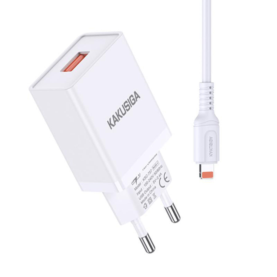KSC-931/WHITE/LT USB CHARGER IN LIGHTNING