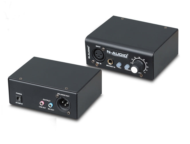 N-Audio MIC1 Μικροφωνικός Προενισχυτής Μονοκάναλος με Phantom Power & 1 Εισόδο XLR