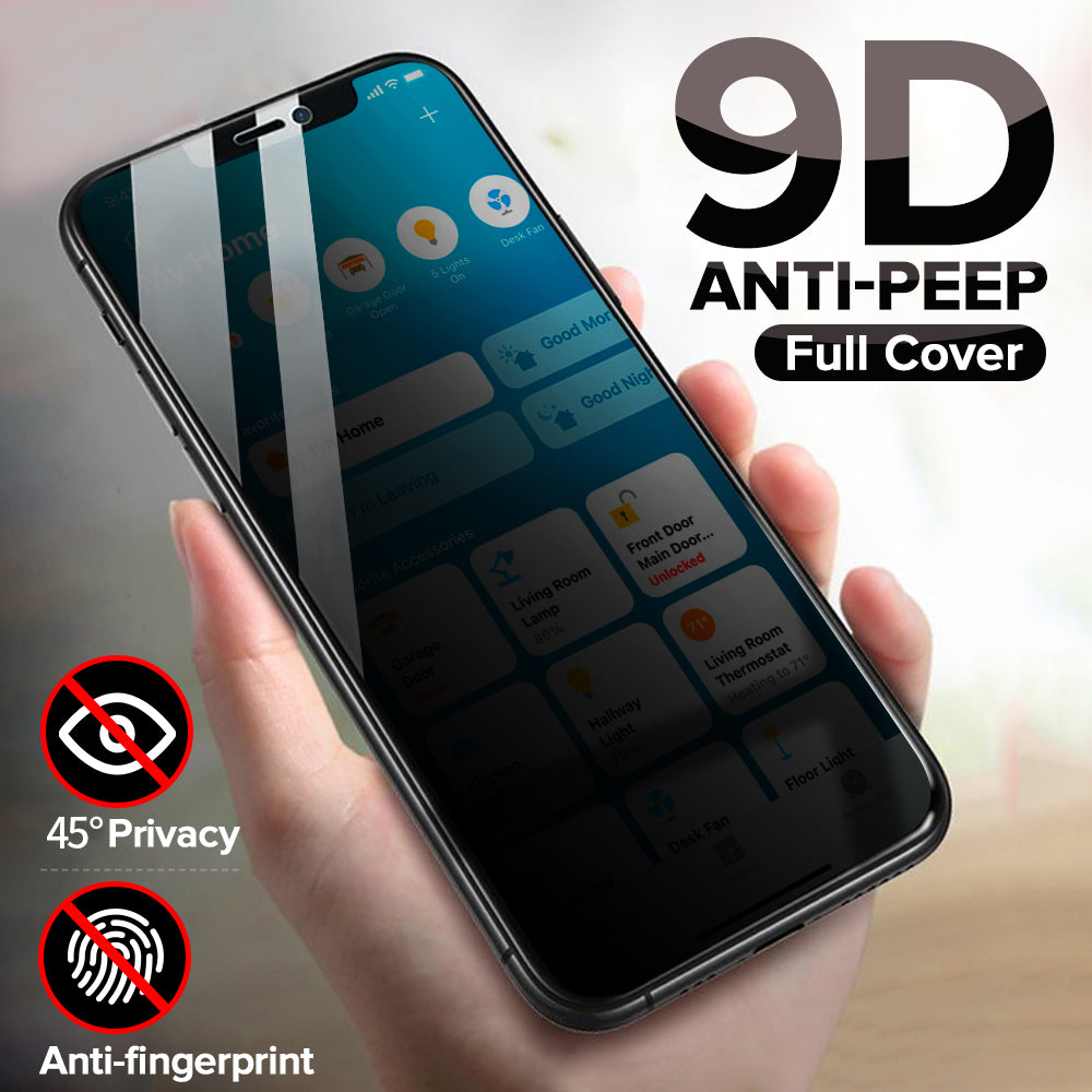 Movil iPhone 13/13 Pro/14 Privacy Τζάμι Προστασίας Οθόνης - Φιμέ Τζαμάκι / Γυαλί Οθόνης Full Face - iThinksmart.gr