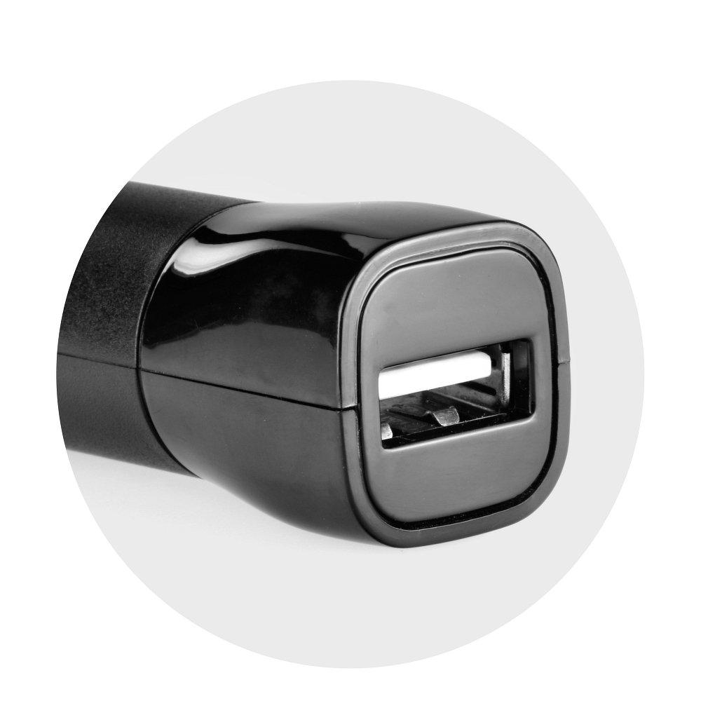 Σετ Φορτιστης Αυτοκινητου 2A USB + Καλωδιο Micro USB Blue Star - Μαυρο - iThinksmart.gr