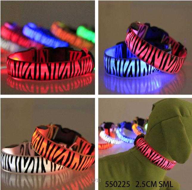 Luminous collar - dog collar - 2.5cm - S/M/L - 550225