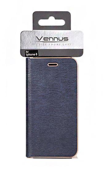 Θηκη Vennus Book απο Δερματινη - Samsung Galaxy S7 (G930) - Σκουρο Μπλε - iThinksmart.gr