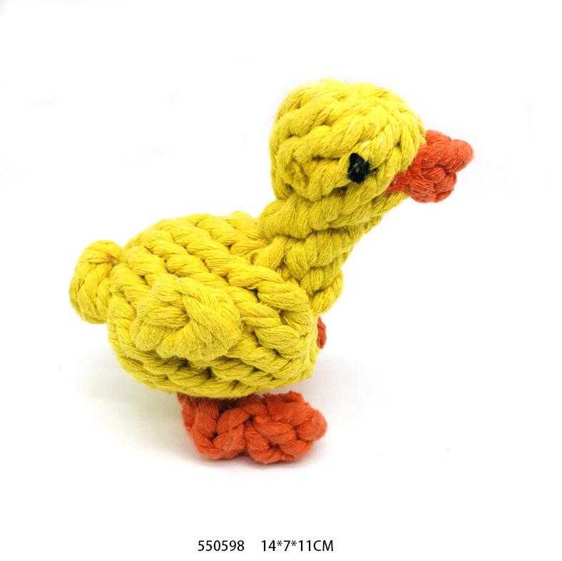 Rope animal dog toy - 14cm - 550598