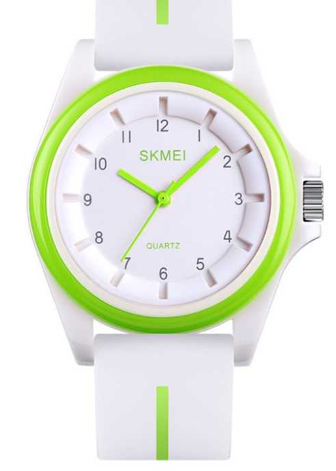 Analog Wristwatch – Skmei - 1578 - 215781 - White/Green