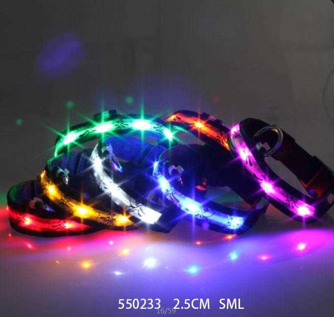 Luminous collar - dog collar - 2.5cm - S/M/L - 550233