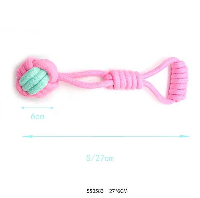 Rope dog toy with ball - 27cm - 550583
