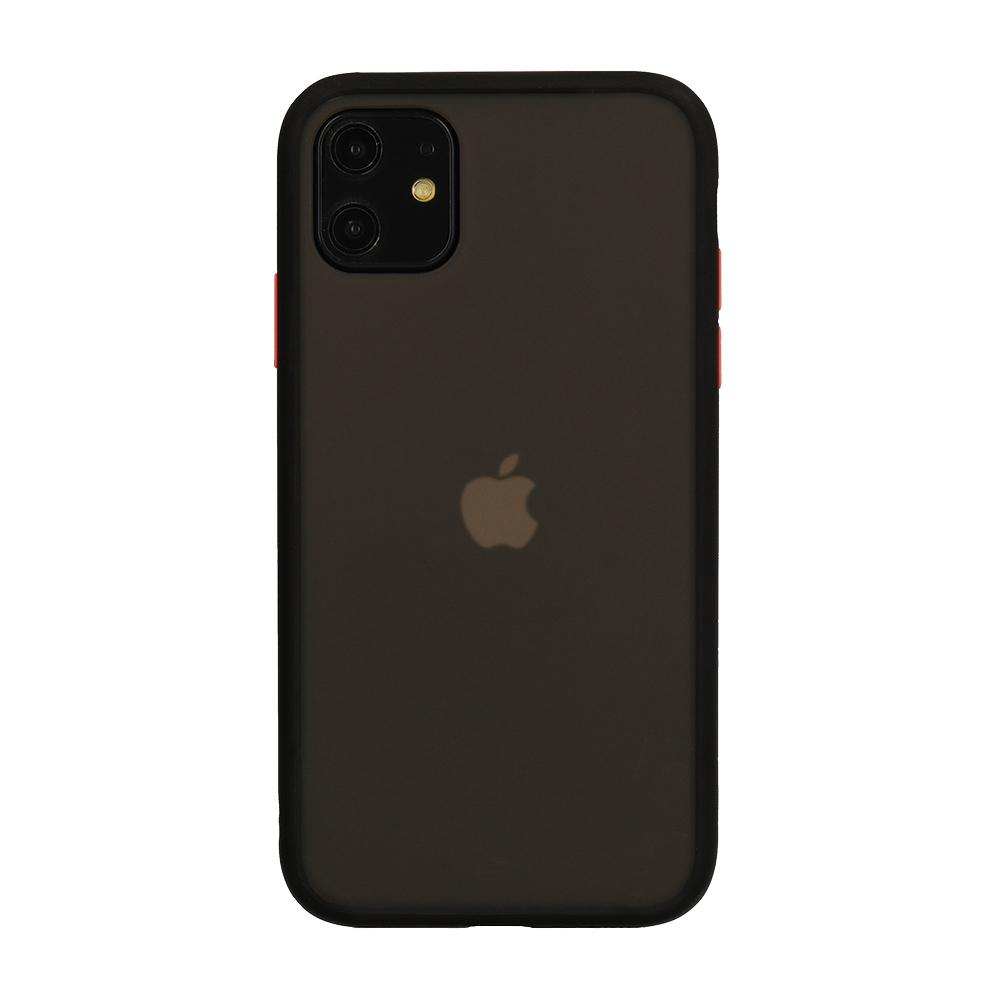 Θήκη iPhone 11 Pro - Vennus Color Button - Μαύρο / Κόκκινα Κουμπιά - iThinksmart.gr