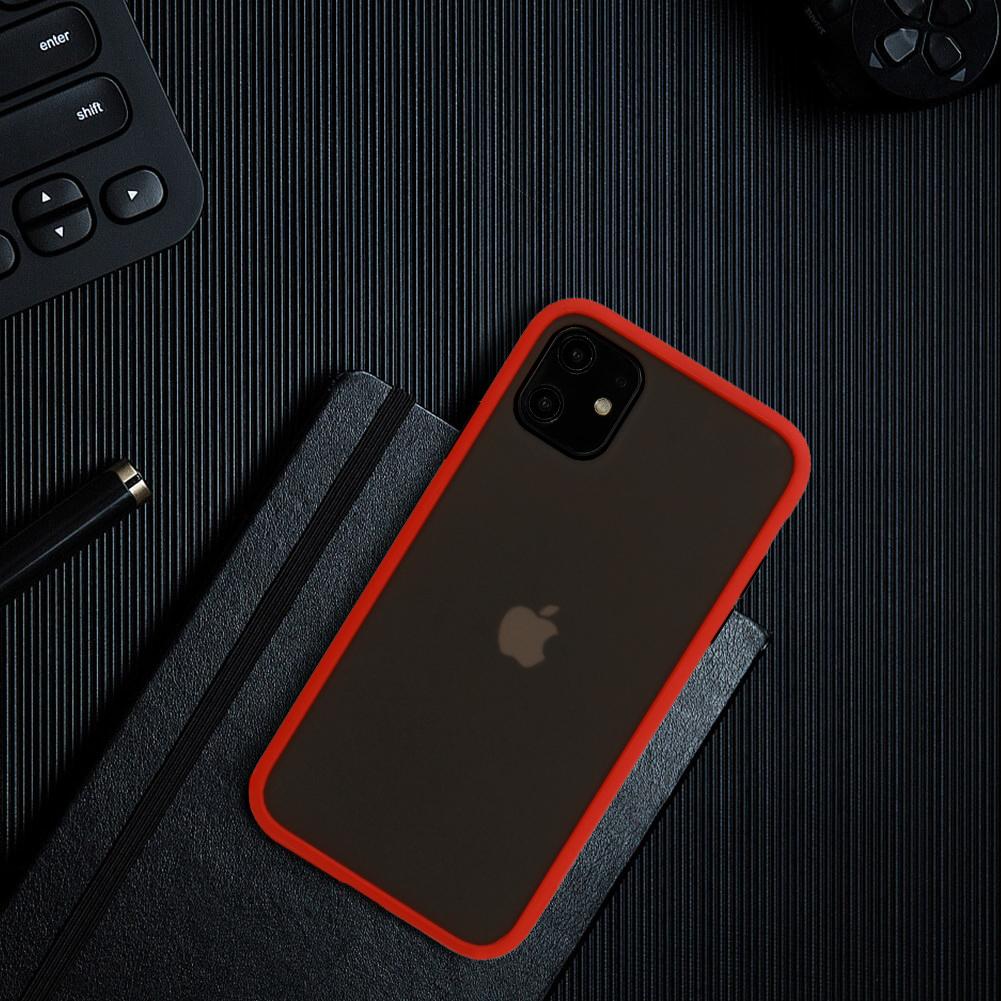 Θήκη iPhone 11 Pro - Vennus Color Button - Κόκκινο / Μαύρα Κουμπιά - iThinksmart.gr