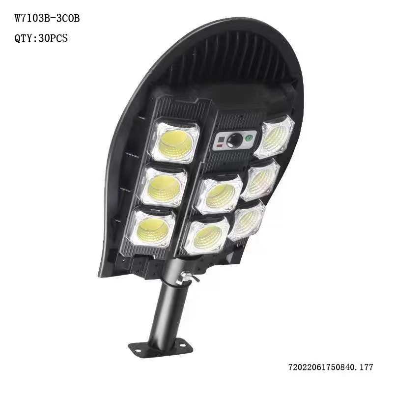 Solar LED-COB floodlight with motion sensor - W7103B-3COB - 175084