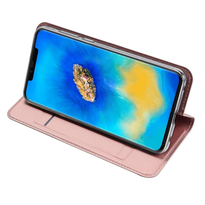 Θήκη Πορτοφόλι Flip Dux Ducis από Δερματίνη - Huawei Mate 20 Pro - Ροζ Χρυσο - iThinksmart.gr