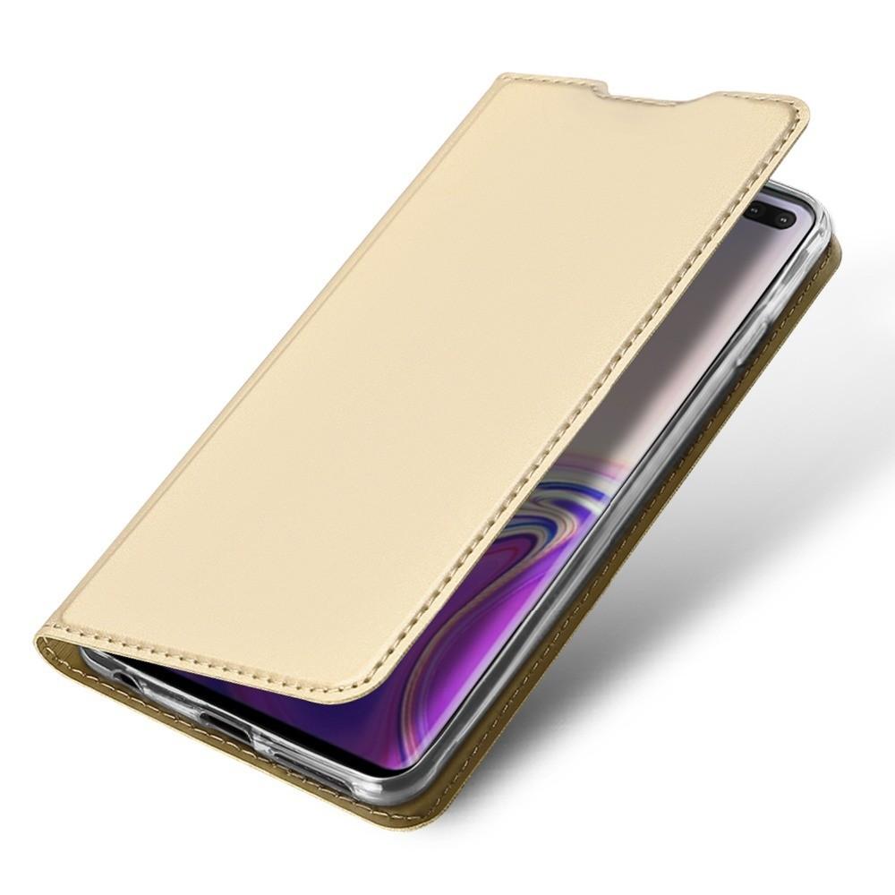 Θήκη Πορτοφόλι Flip Dux Ducis από Δερματίνη - Samsung Galaxy S10 Plus - Χρυσο - iThinksmart.gr