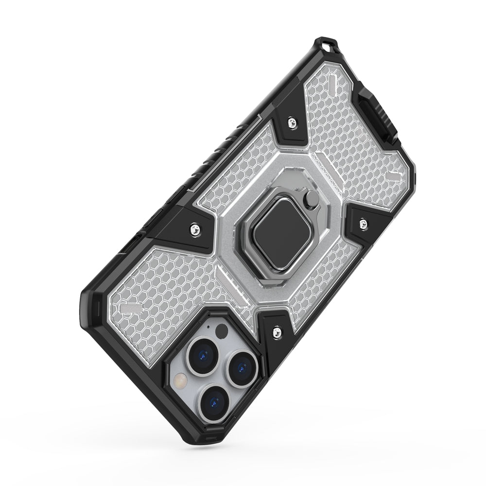 Θήκη Heavy Duty για iPhone 13 με ring holder OEM - Διάφανο
