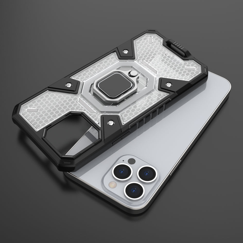 Θήκη Heavy Duty για iPhone 13 με ring holder OEM - Διάφανο
