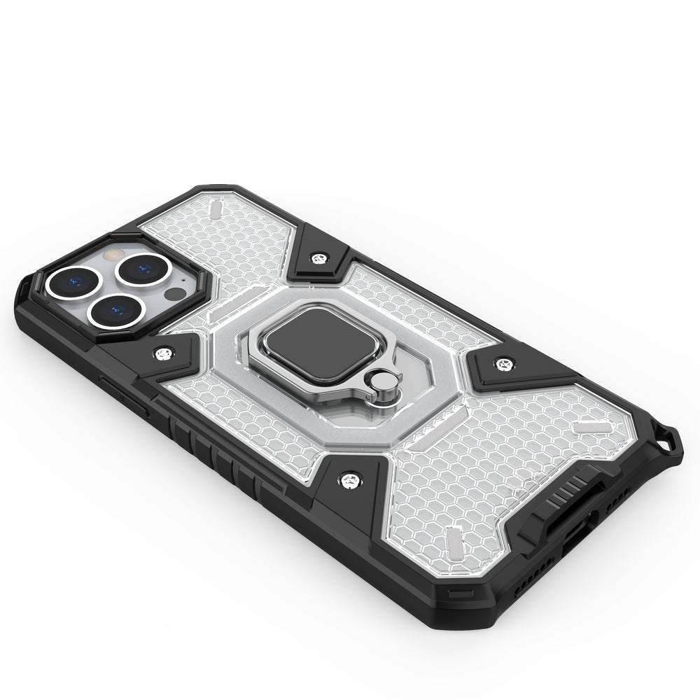 Θήκη Heavy Duty για iPhone 13 με ring holder OEM - Διάφανο
