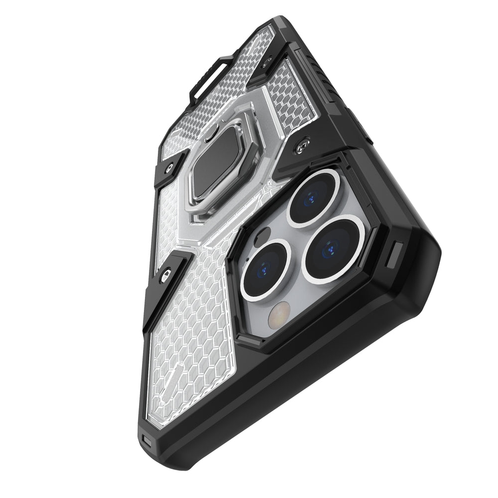 Θήκη Heavy Duty για iPhone 13 με ring holder OEM - Διάφανο