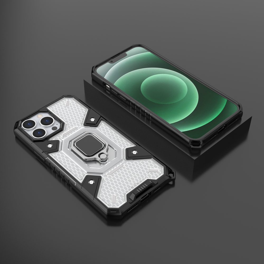 Θήκη Heavy Duty για iPhone 13 με ring holder OEM - Διάφανο