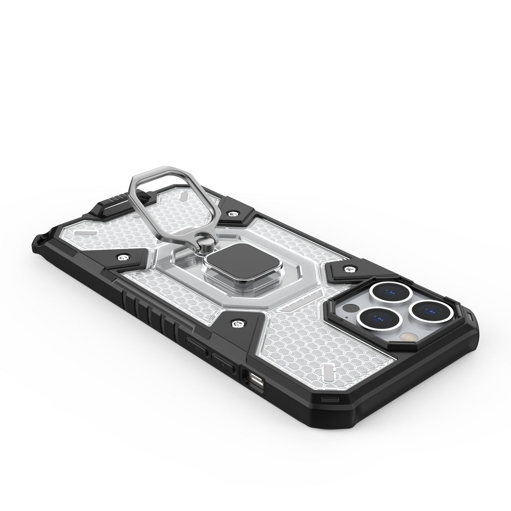 Θήκη Heavy Duty για iPhone 13 με ring holder OEM - Διάφανο