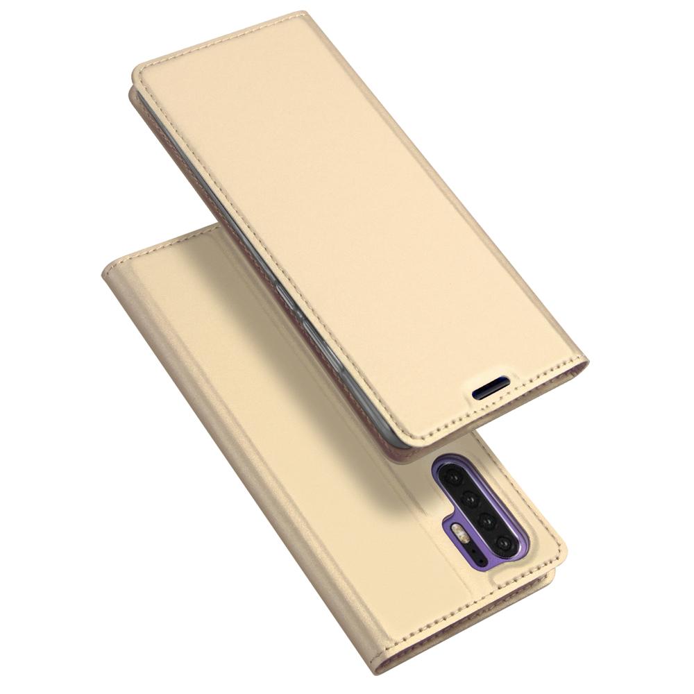 Θήκη Πορτοφόλι Flip Dux Ducis από Δερματίνη - Huawei P30 Pro - Χρυσο - iThinksmart.gr