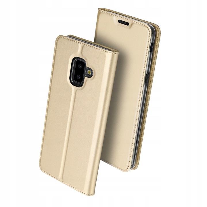 Θήκη Πορτοφόλι Flip Dux Ducis από Δερματίνη - Samsung Galaxy J6 Plus (2018) - Χρυσο - iThinksmart.gr