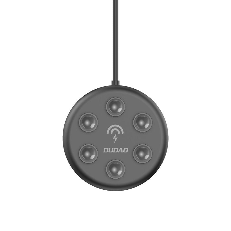 Dudao A12s 15W Wireless Qi Inductive Mobile Phone Charger with Suction Cups - Black