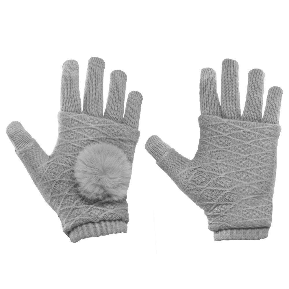 Touch Screen Gloves 2in1 - Grey - iThinksmart.gr