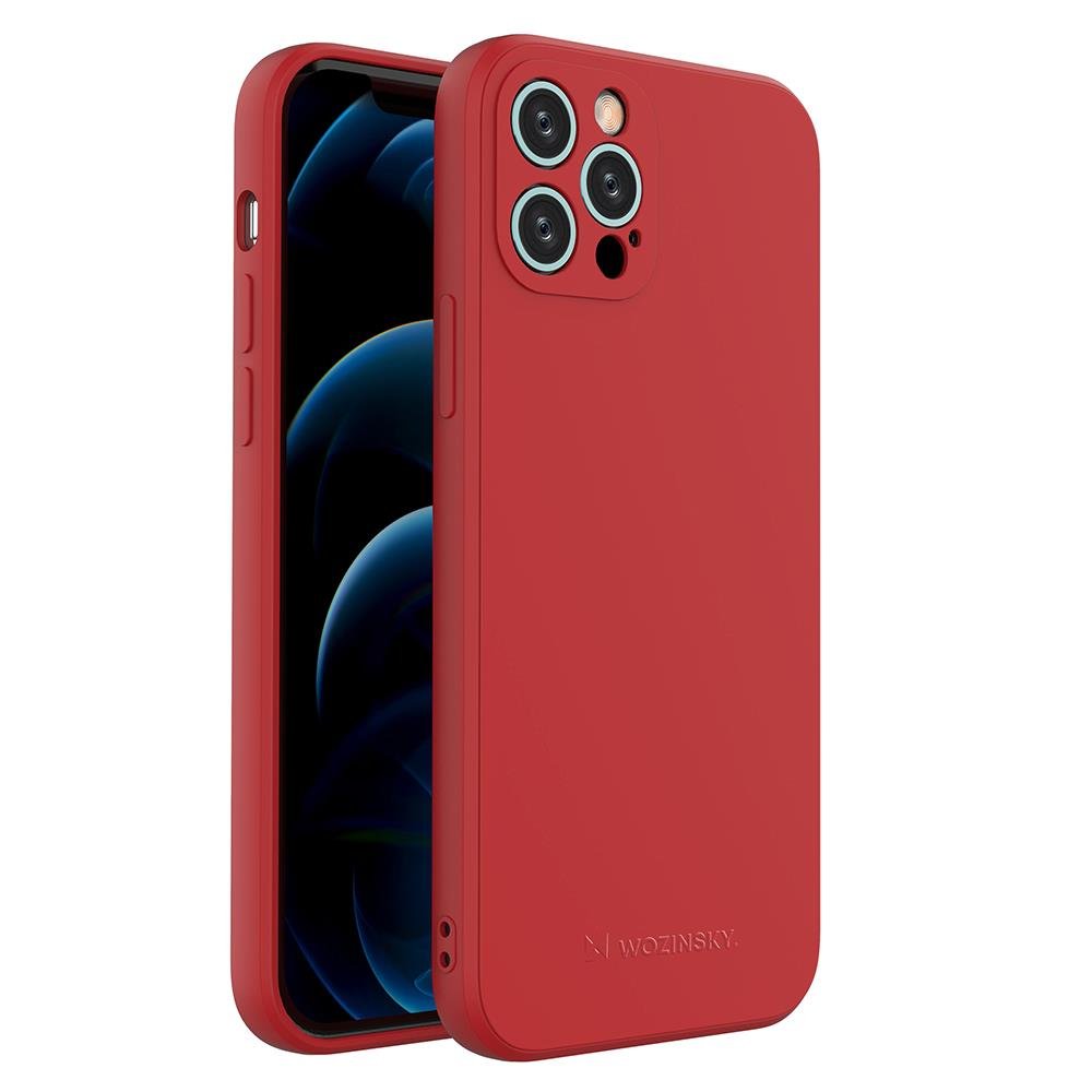 Wozinsky Candy Color Silicone Case for iPhone 12 Pro - Red