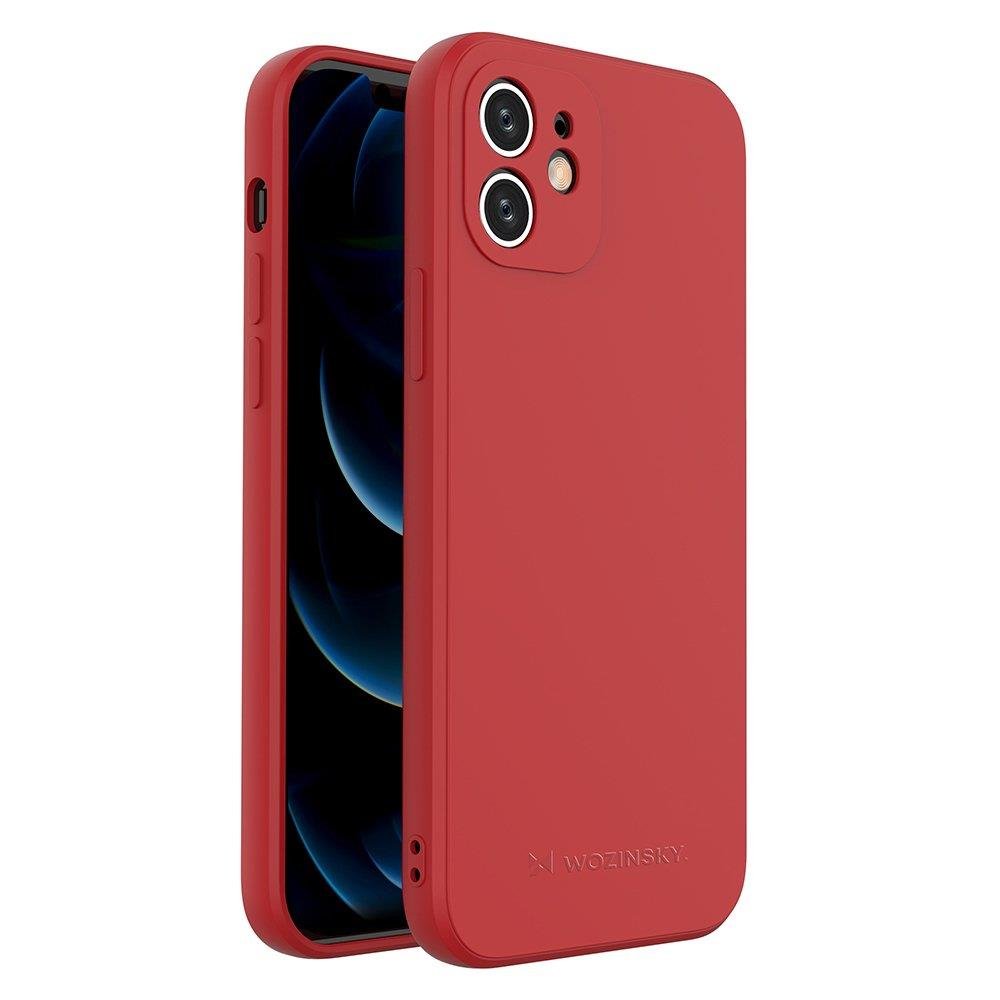 Wozinsky Candy Color Silicone Case for iPhone 12 - Red