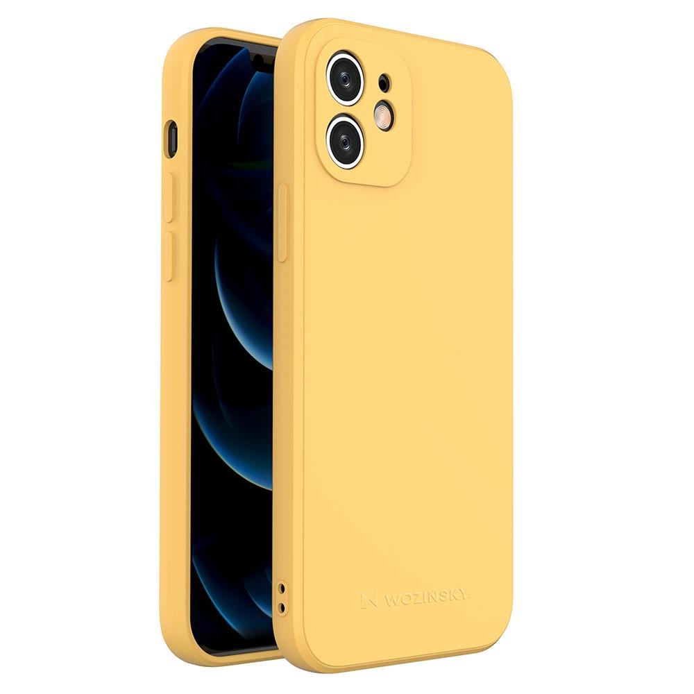 Wozinsky Candy Color Silicone Case for iPhone 12 - Yellow
