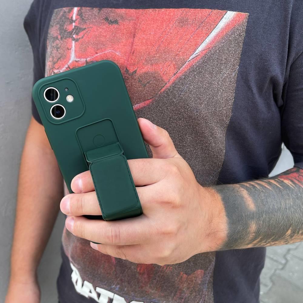 Θήκη iPhone 12 Pro Kickstand Wozinsky με Finger Holder και Stand - Ροζ