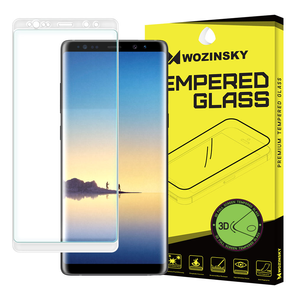 Tempered Glass - Τζαμάκι / Γυαλί Οθόνης Full Face 3D - Samsung Galaxy Note 8 N950 - Λευκο - iThinksmart.gr