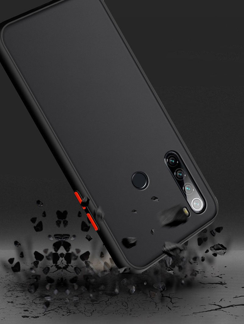 Θήκη Xiaomi Redmi Note 7/ Note 8 Pro / Note 8 T / Redmi 7A - Vennus Color Button - Μαύρο / Κόκκινα Κουμπιά - iThinksmart.gr