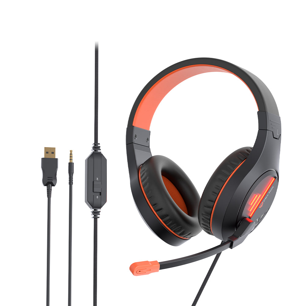 MT-HP021 Gaming Headset Black + Orange