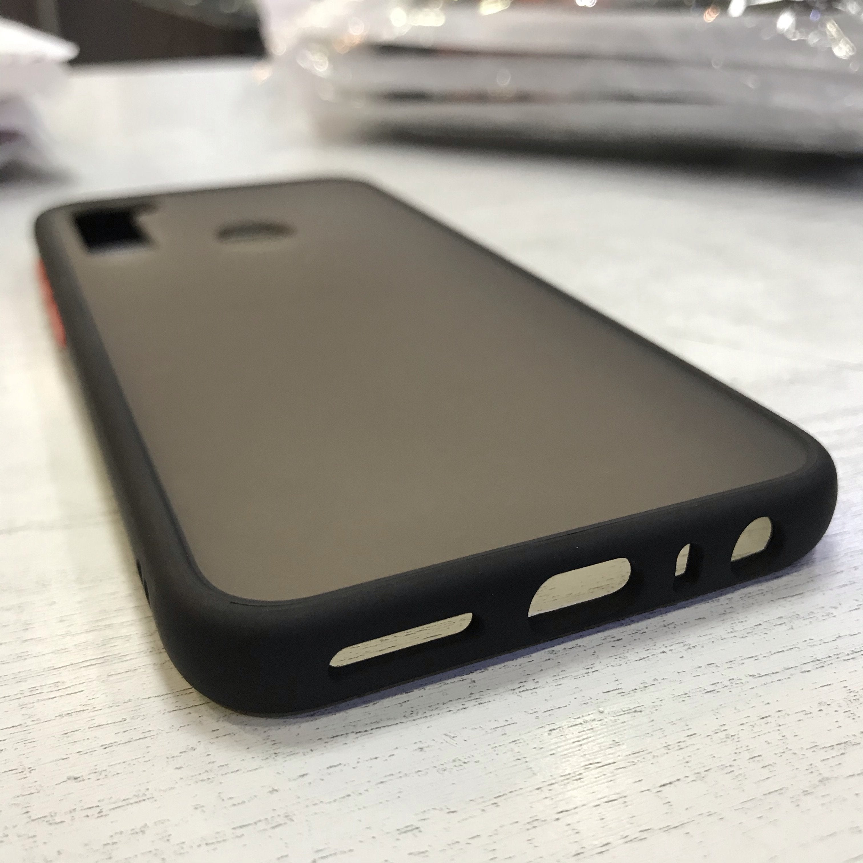 Θήκη Xiaomi Redmi Note 7/ Note 8 Pro / Note 8 T / Redmi 7A - Vennus Color Button - Μαύρο / Κόκκινα Κουμπιά - iThinksmart.gr