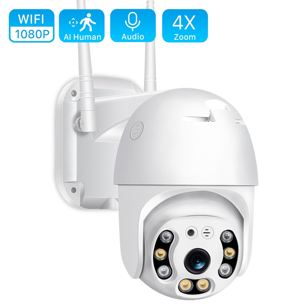 XM-3220/S RealSafe 1080p Waterproof Robotic IP Wi-Fi Camera with 3.6mm Lens - White (With Gift Power Supply)