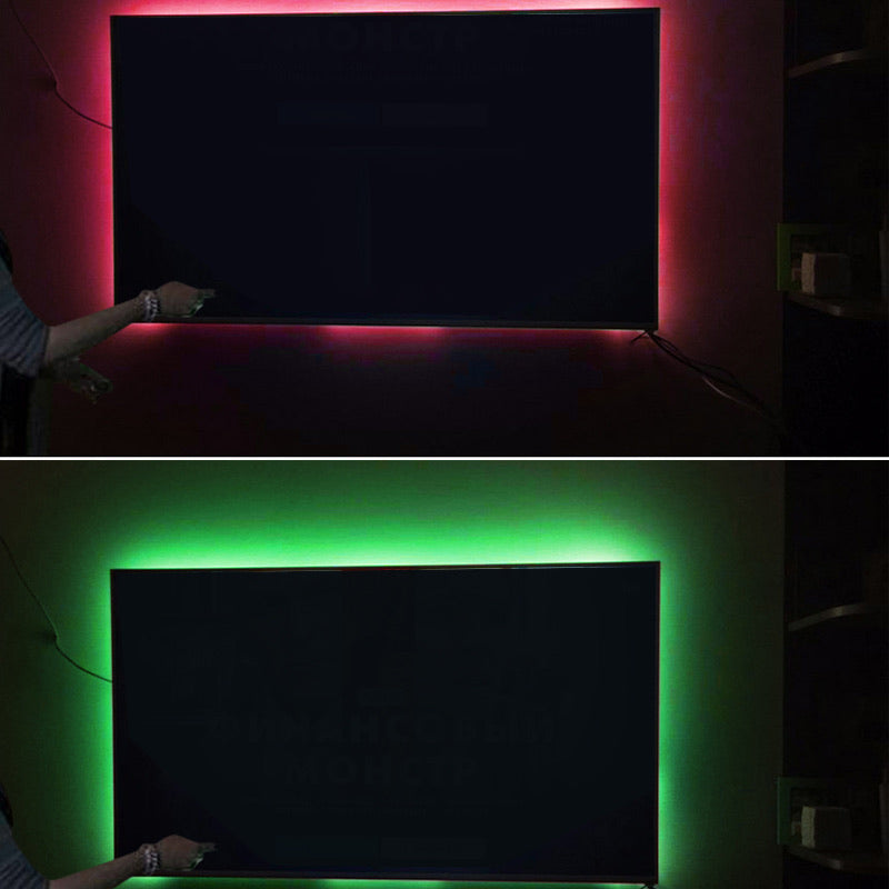 RGB LED strip with OEM control - 2 Meters Self Adhesive - USB