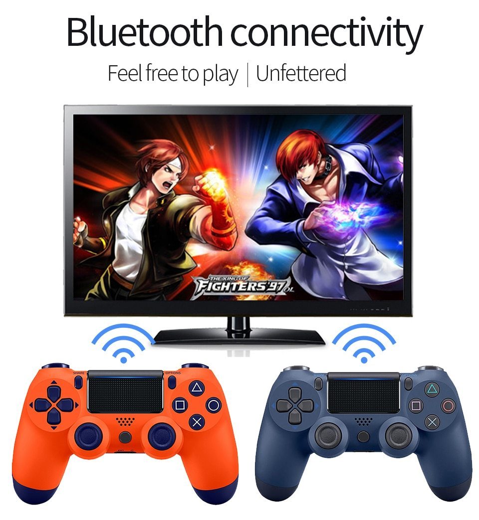 Doubleshock Ασύρματο Χειριστήριο Gamepad για PS4 - Μπλε