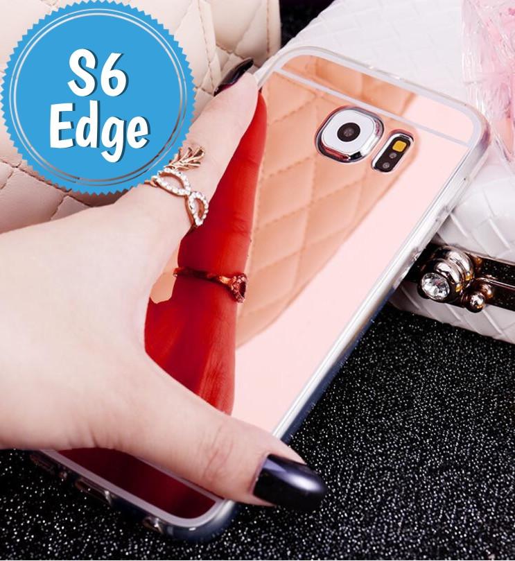 Θηκη TPU "Mirror" Ροζ Χρυσο - Samsung Galaxy S6 Edge - iThinksmart.gr