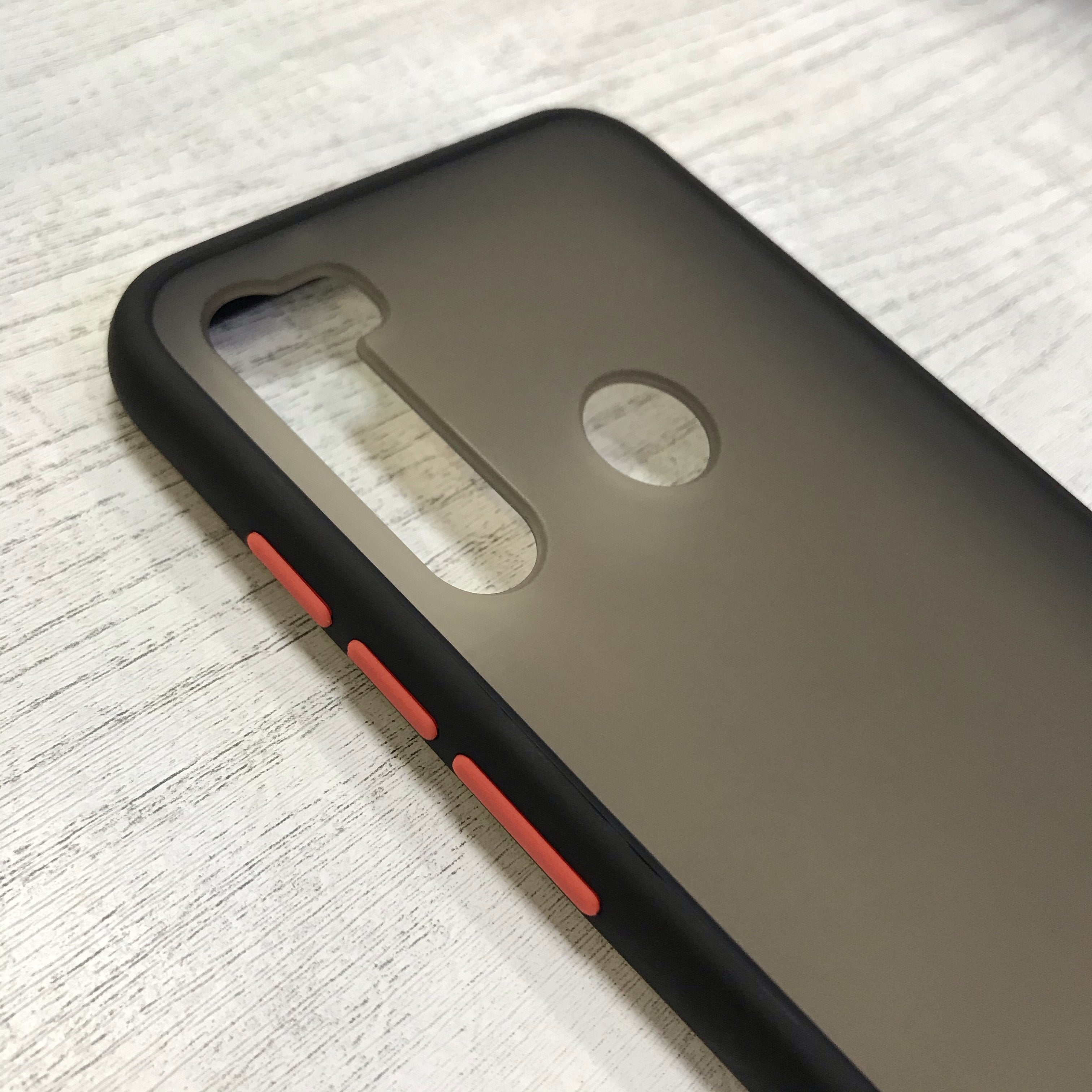 Θήκη Xiaomi Redmi Note 7/ Note 8 Pro / Note 8 T / Redmi 7A - Vennus Color Button - Μαύρο / Κόκκινα Κουμπιά - iThinksmart.gr