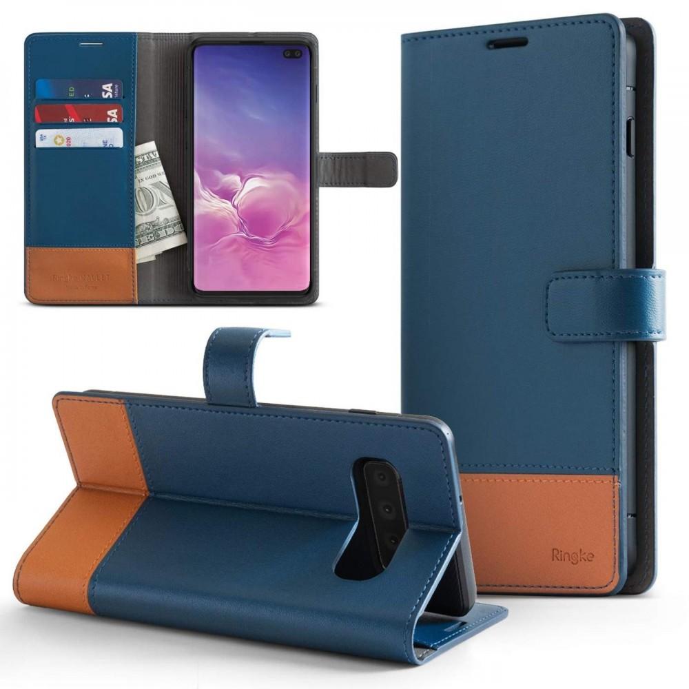 Θηκη Ringke Wallet - Samsung Galaxy S10 Plus - Navy / Brown - iThinksmart.gr