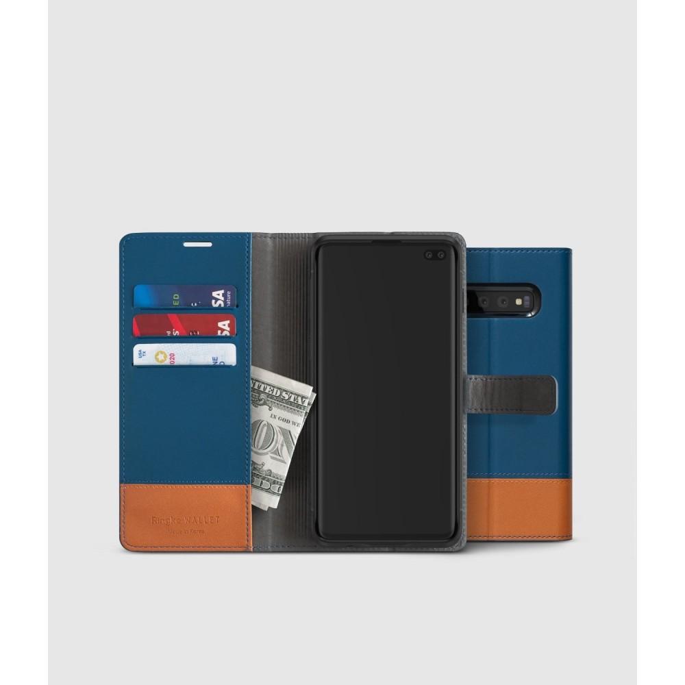 Θηκη Ringke Wallet - Samsung Galaxy S10 Plus - Navy / Brown - iThinksmart.gr