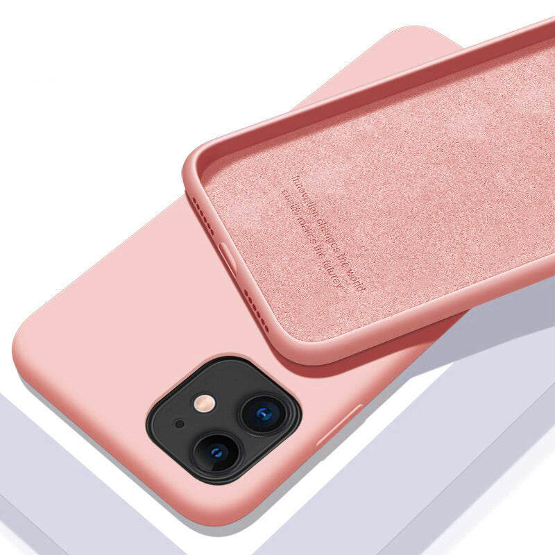 Silicone Case for iPhone 12 / 12 Pro - OEM Soft Silicone Rubber - Pink