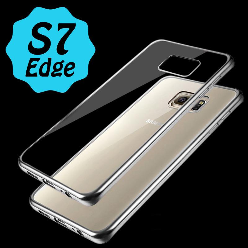 Θηκη TPU "Luxury Frame" Ασημι - Samsung Galaxy S7 Edge - iThinksmart.gr